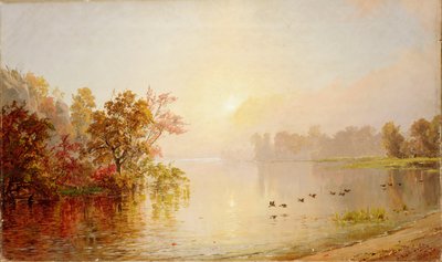 Après-midi brumeux - Automne, 1873 - Jasper Francis Cropsey
