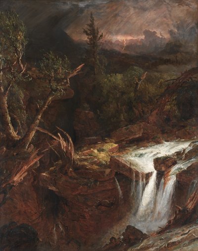 La Gousse - Une scène de tempête dans les montagnes Catskill - Jasper Francis Cropsey