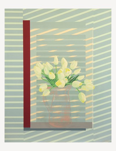 Fleurs contre le volet de la fenêtre - Jasper Galloway