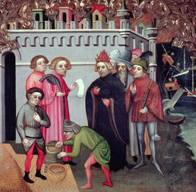 La multiplication du blé, du retable de Saint-Nicolas de Bari - Jaume Cabrera