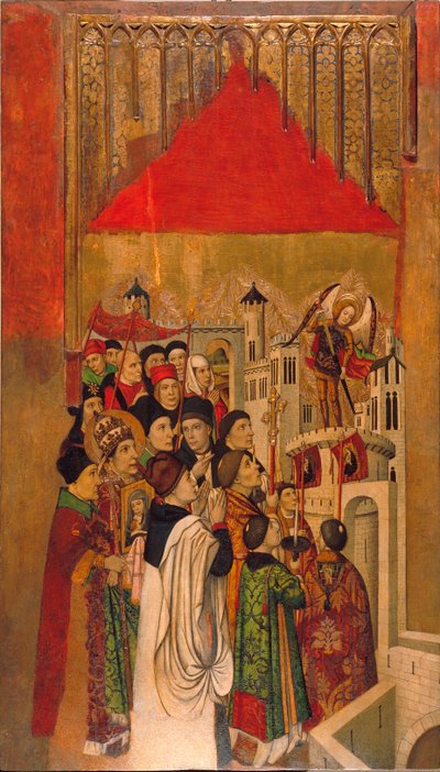 Apparition de saint Michel au château Saint-Ange - Jaume Huguet