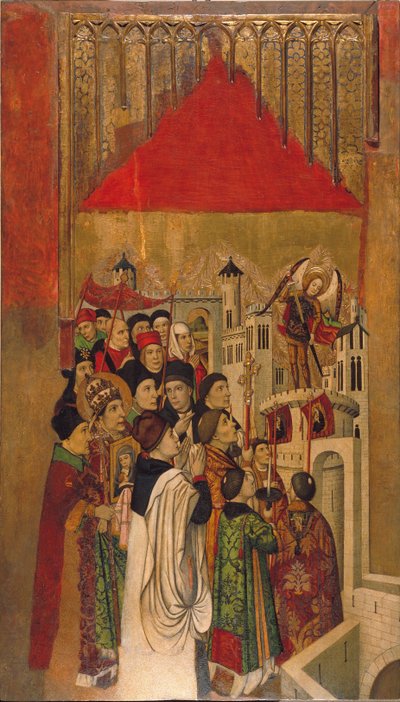 Apparition de Saint Michel au Château Saint-Ange - Jaume Huguet