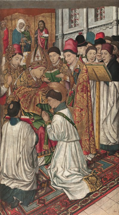 Saint Vincent ordonné par Saint Valérius - Jaume Huguet