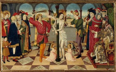 La flagellation du Christ devant Ponce Pilate - Jaume Huguet