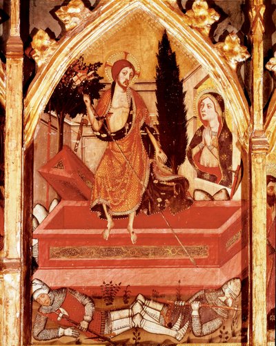 Retable de la Vierge : détail de la Résurrection - Jaume Serra