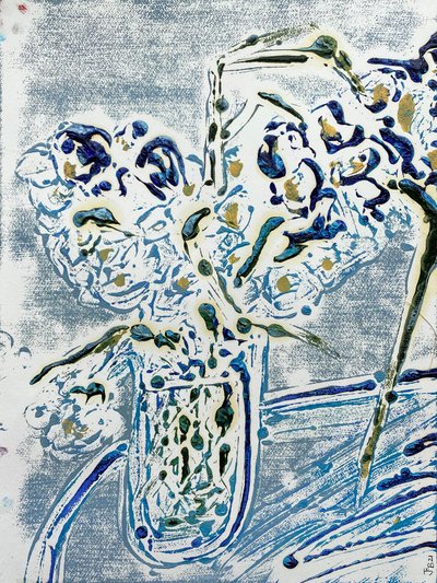 Fleur de sel n° 02 Monotype bleu Carmel, 2021 - Jay Batlle