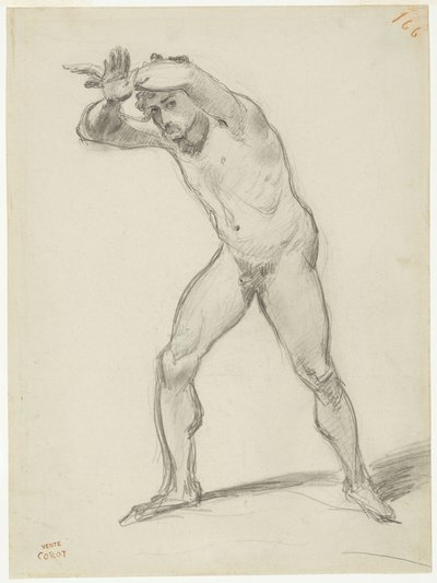 Nu masculin debout - Jean-Baptiste-Camille Corot