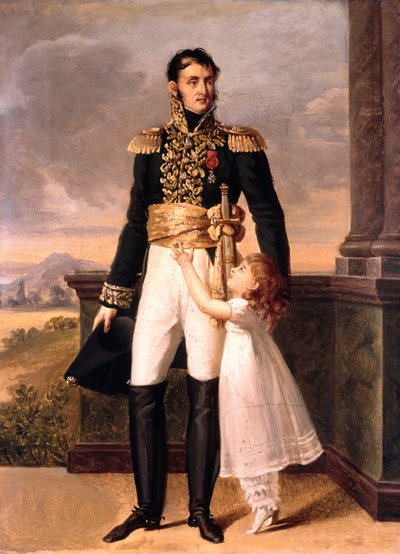 Général Junot et sa fille Joséphine, c. 1805 - Jean Baptiste (attr. to) Isabey