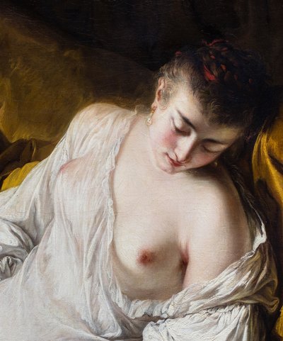 Une femme qui dort ou la Fidelite surveillante (detail), v - Jean-Baptiste Deshays