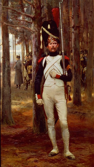 Grenadier à pied de la Garde Impériale, par Édouard Detaille - Jean Baptiste Edouard Detaille