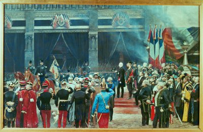 Funerailles de Louis Pasteur, Oct. 5 … (painting on canvas) - Jean Baptiste Edouard Detaille