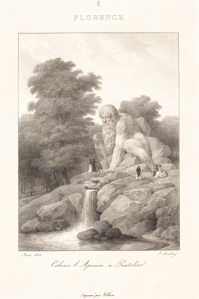 Colosse des Apennins, Pratolino - Jean-Baptiste Isabey