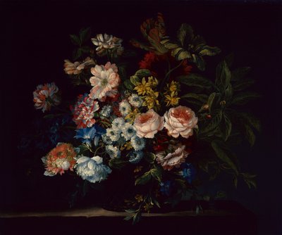 Roses, œillets, jacinthes et fleurs - Jean Baptiste Monnoyer