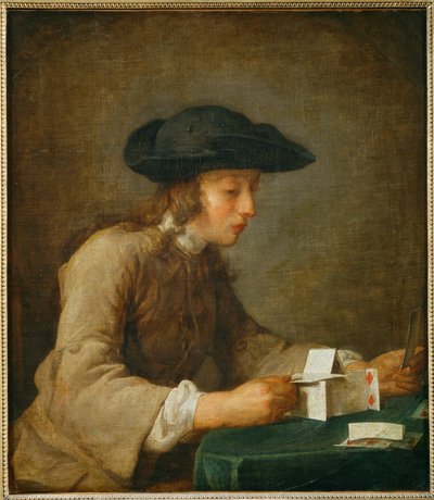 Le château de cartes ... - Jean-Baptiste Simeon Chardin