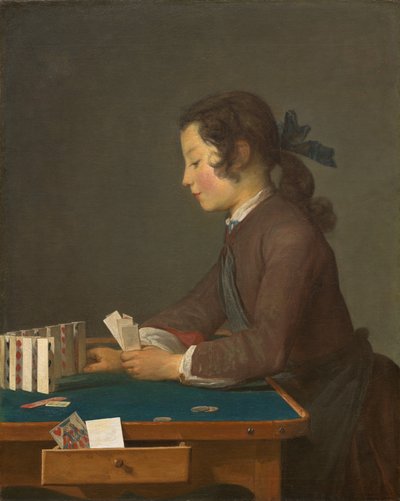 Le château de cartes - Jean Baptiste Simeon Chardin