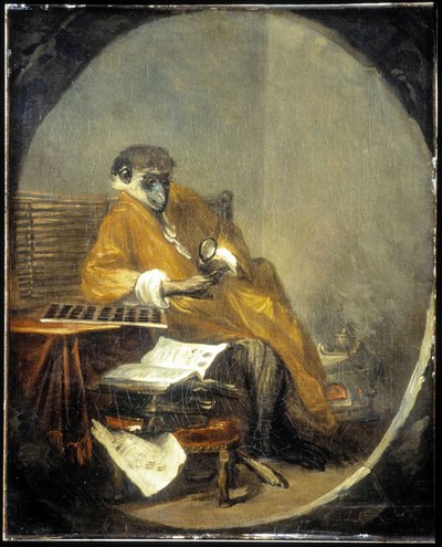 Le singe - Jean Baptiste Simeon Chardin
