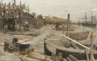 Le chantier naval - Jean-Charles Cazin