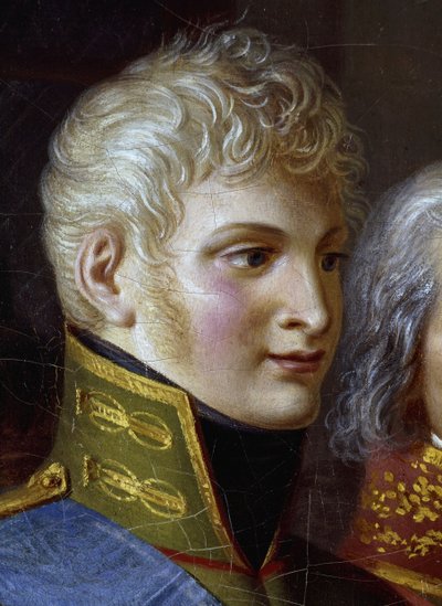 Portrait du tsar Alexandre Ier de Russie, détail - Jean Charles Tardieu