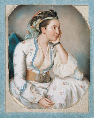 Une femme en costume turc - Jean Étienne Liotard