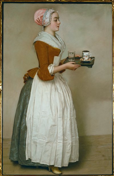 La Chocolatière. Pastel (pastel sur papier) - Jean-Etienne Liotard