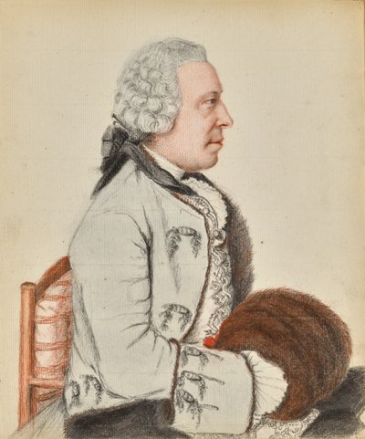 Portrait of Charles Benjamin de Langes de Montmirail, Baron de Lubières (recto); Portrait of Charles Benjamin de Langes de Montmirail, Baron de Lubières (verso) - Jean-Étienne Liotard