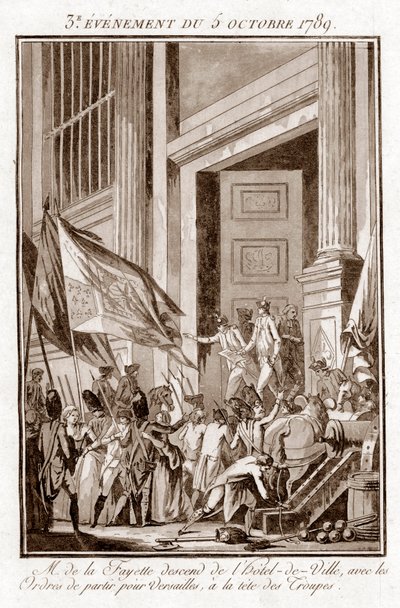 Révolution française - La Fayette quittant l