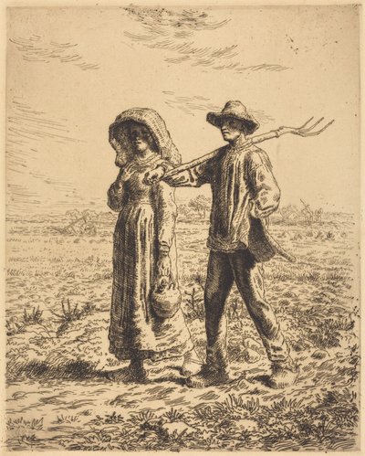 Départ pour le travail - Jean-Francois Millet