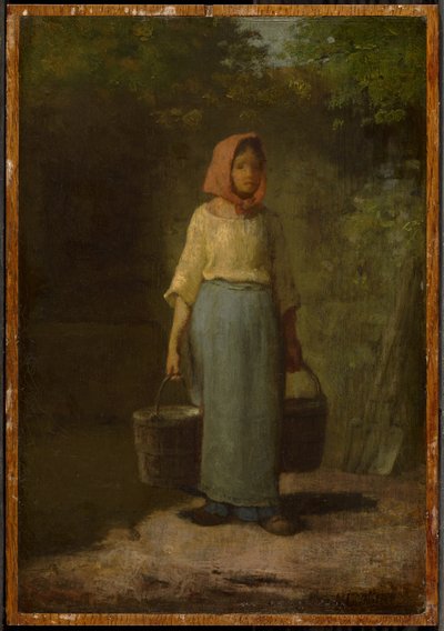 Jeune paysanne revenant du puits - Jean-Francois Millet