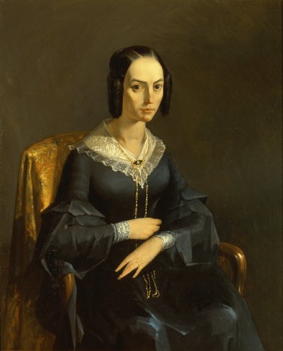 La comtesse de Valmont, vers 1841 (huile sur toile) - Jean-Francois Millet