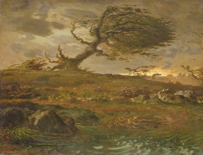 La rafale de vent - Jean Francois Millet