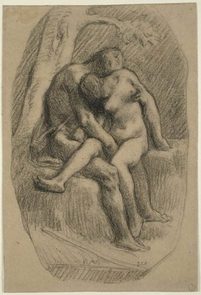 Les amoureux - Jean-Francois Millet