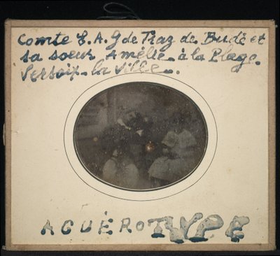 Portrait de deux enfants, Comte Ernest André Gabriel de Traz de Budé et sa sœur Amélie - Jean Gabriel Eynard