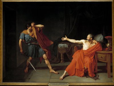 Marius prisonnier à Minturnes. Illustration pour « La vie de Marius » de Plutarque - Jean Germain Drouais