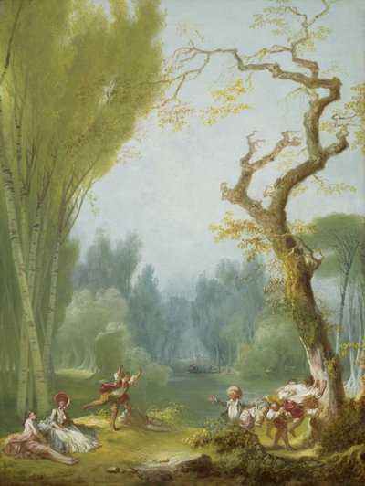 Un jeu de cheval et de cavalier - Jean Honore Fragonard