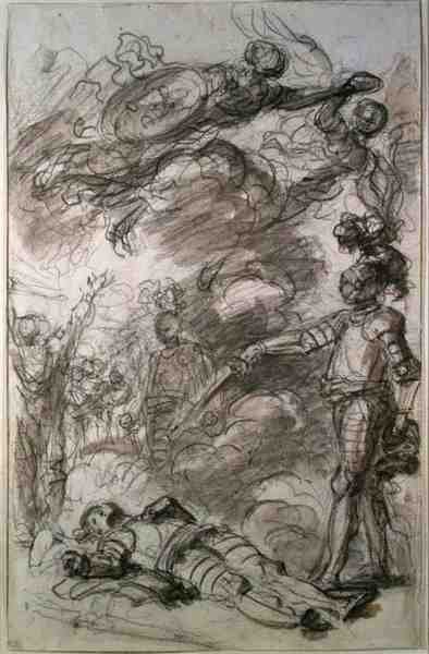 Orlando rend Bireno à Olympia - Jean Honore Fragonard