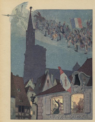 Claude Joseph Rouget de Lisle chantant sa composition, La Marseillaise, au maire de Strasbourg - Jean Jacques Waltz