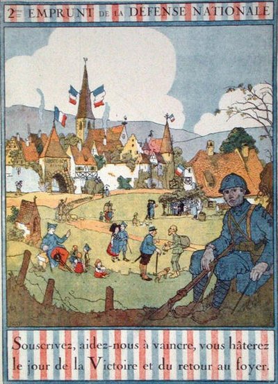 Affiche publicitaire pour le Deuxième Emprunt National de Défense - Jean Jacques Waltz