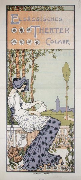 Programme pour le Théâtre Alsacien à Colmar - Jean Jacques Waltz