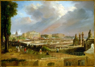 Proclamation de la République sur le portique de la Chambre des députés, 4 mai - Jean Jacques Champin
