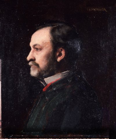 Portrait de Louis Pasteur (1822-1895), chimiste et biologiste français, - par Henner, Musée de l
