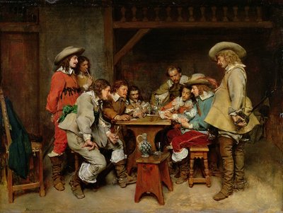 Innocents et Tricheurs : Une partie de Piquet - Jean Louis Ernest (after) Meissonier