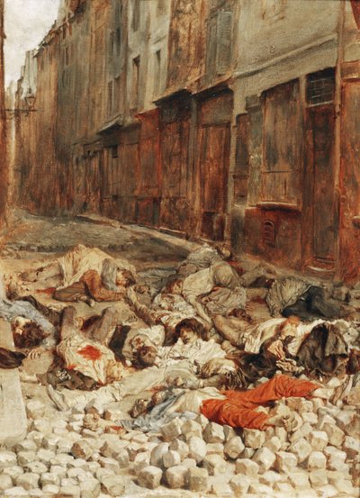 Barricade de la Mortellerie, Paris - Jean-Louis Ernest Meissonier