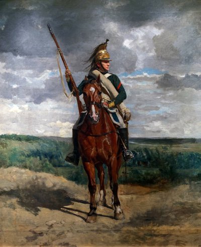 Dragon dans la campagne, vers 1876 - Jean Louis Ernest Meissonier