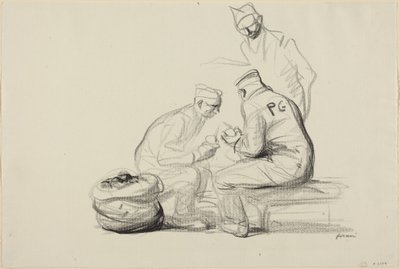 Les Poilus et les prisonniers allemands - Jean-Louis Forain