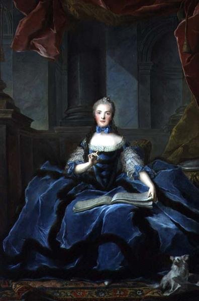 Portrait de Marie Adélaïde (1759-1802) Fille de Louis XV - Jean Marc Nattier