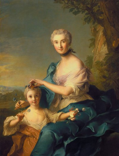 Madame Crozat de Thiers et sa fille - Jean Marc Nattier