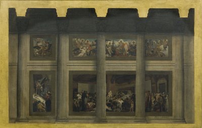 Esquisse pour le Panthéon : La Mort de Sainte Geneviève - Jean Paul Laurens