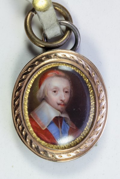 Armand-Jean Du Plessis, cardinal, duc de Richelieu (émail) - Jean (school of) Petitot