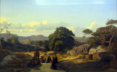 Abélard parle à ses disciples près de Melun - Jean Achille Benouville