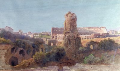 Vue de Rome et du Colisée - Jean Achille Benouville